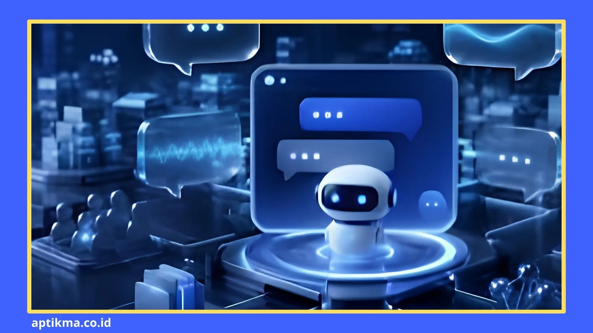 Konsep custom AI chatbot yang mampu belajar sendiri dari data