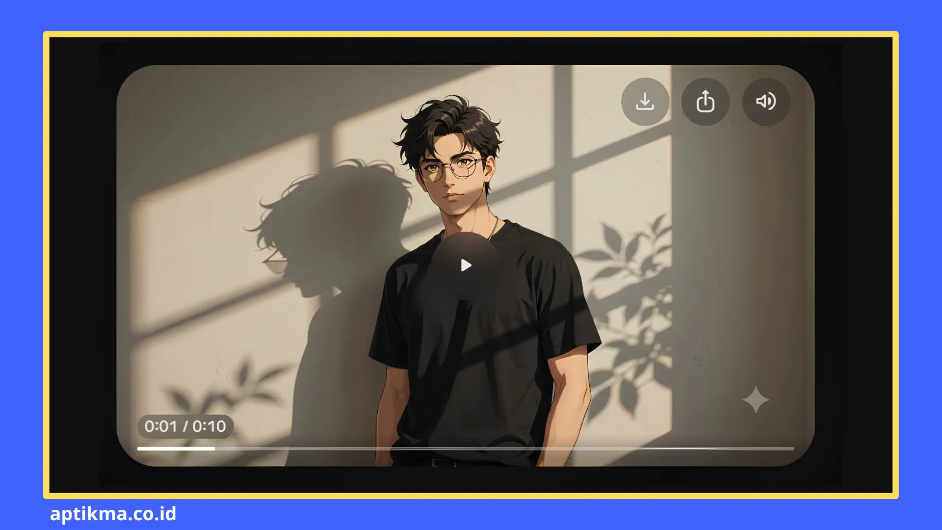 Contoh hasil edit foto menjadi gaya ilustrasi anime Jepang epik